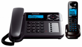 Телефон DECT PANASONIC KX-TG6461RUT, темно-серый металлик