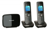 Телефон DECT PANASONIC KX-TG8612RUM, серый металлик
