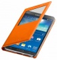 Чехол (флип-кейс) SAMSUNG S View Cover (EF-CN900BOEGRU), оранжевый, для Samsung Galaxy Note 3