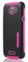 Чехол (клип-кейс) INCIPIO Silicrylic (HT-284), черный/розовый, для HTC One X
