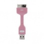Кабель BONE Bone Link II, USB- 30-pin (Apple), розовый