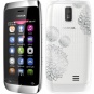 Мобильный телефон NOKIA Asha 309 Charme, бело-серебристый, моноблок