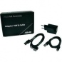 Сетевое з/у ASUS 90XB007P-MPW000, USB, набор разъемов, 2000мА, черный