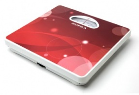 Весы SUPRA BSS-4060, до 130кг, цвет: красный/рисунок